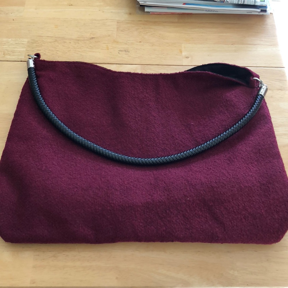 Large Burgundy Tote Bag